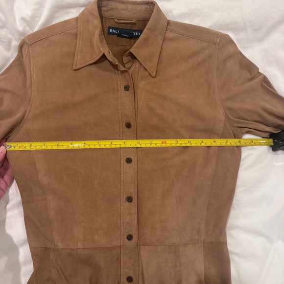 Unbelievable Rare Ralph Lauren Leather dress in excellent condition with pockets - Picture 8 of 11